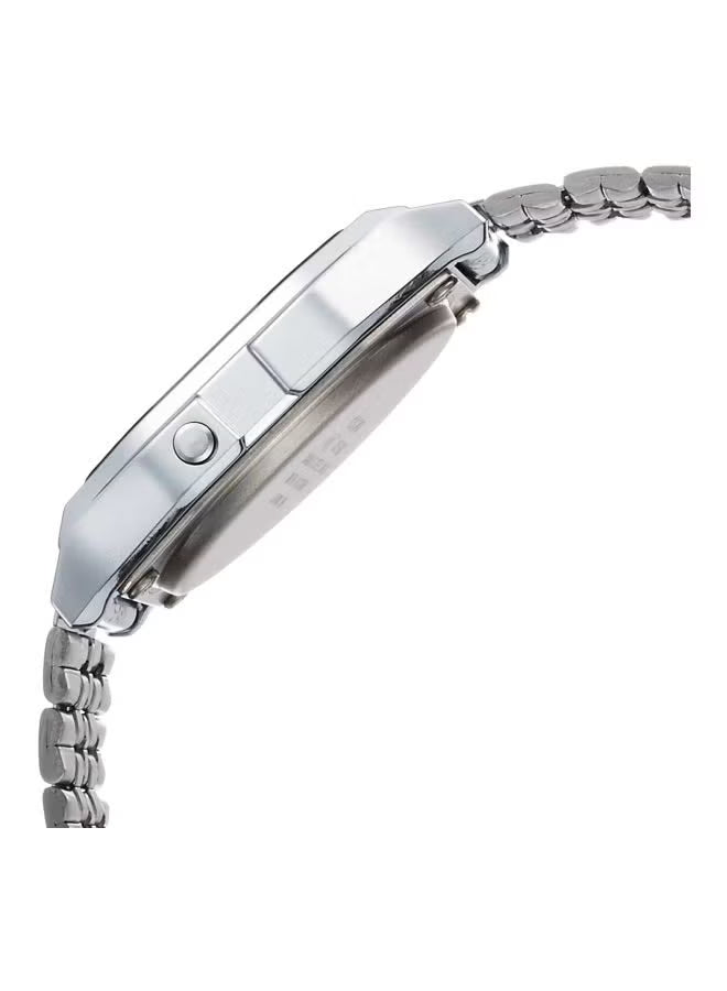 Casio Digital Watch A159W-N1DF Grey Dial, Silver Band