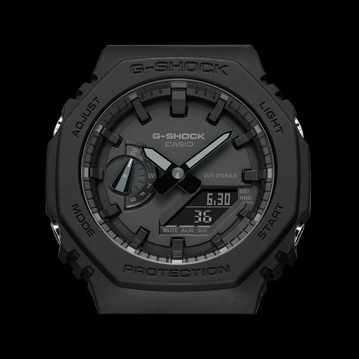 Casio G-Shock Watch - GA-2100-1A1DR Black Dial, Black Band