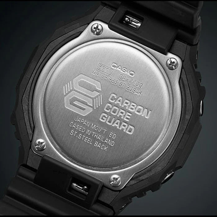 Casio G-Shock Watch - GA-2100-1A1DR Black Dial, Black Band