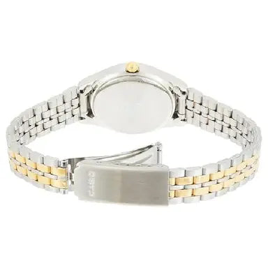 Casio Women's Silver & Gold Analog Metal Strap Watch LTP-1129G-7ARDF