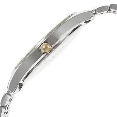 Casio Women's Silver & Gold Analog Metal Strap Watch LTP-1129G-7ARDF