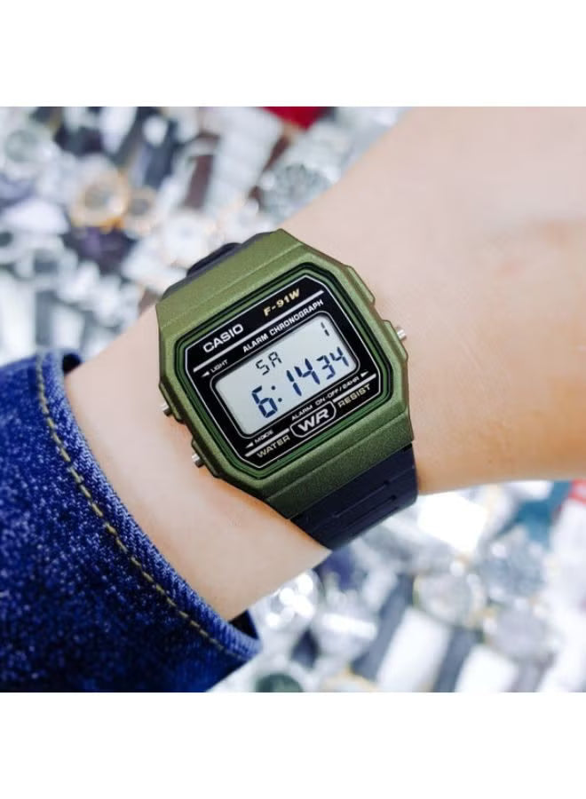 CASIO  UNISEX WATCH F-91WM-3ADF